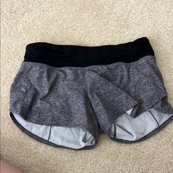 Lululemon Athletica Gray and Black Athletic Shorts - Picture 3 of 3